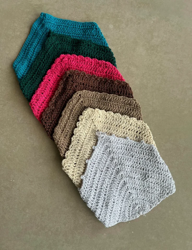 Cropped Crochê Coral