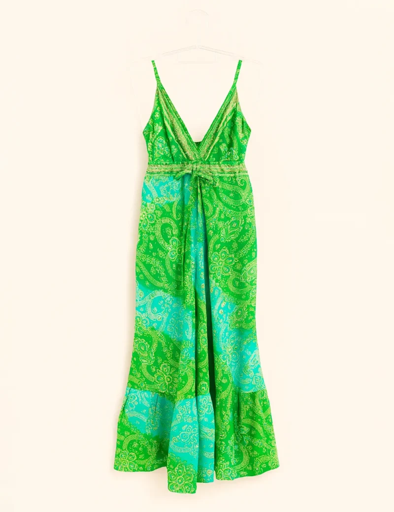 Vestido Indiano Fios de Ouro Costa Fechada - Imagem 6