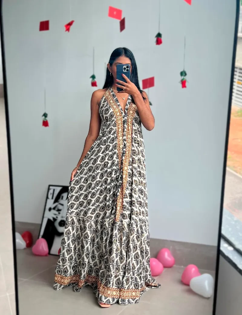 Vestido Jardim Azul - Imagem 2
