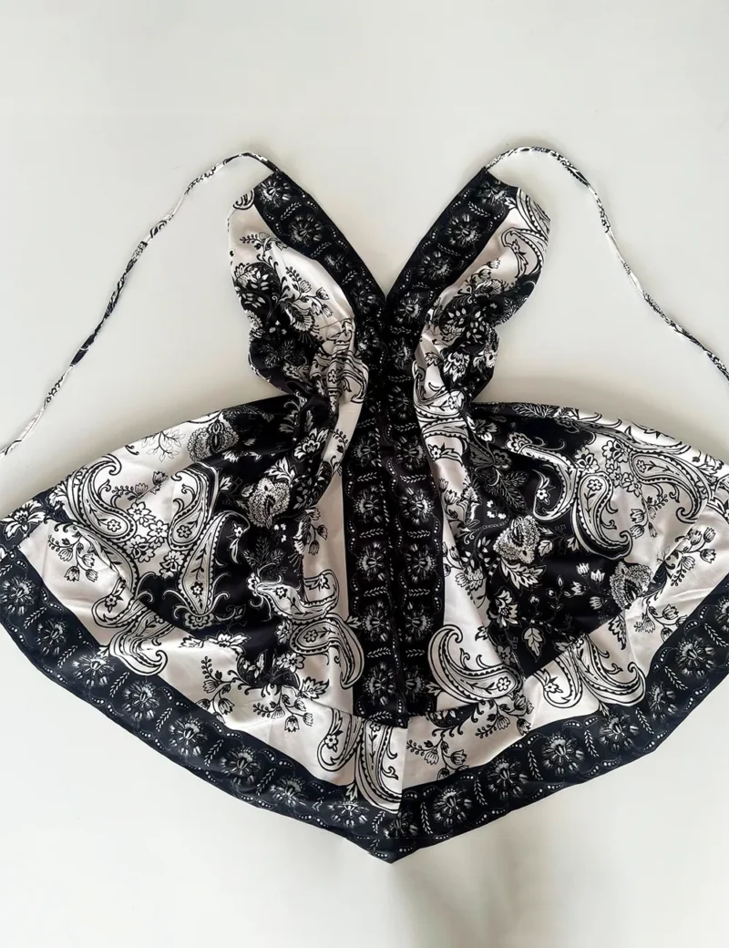 Vestido Indiano Crepe Seda - Imagem 5