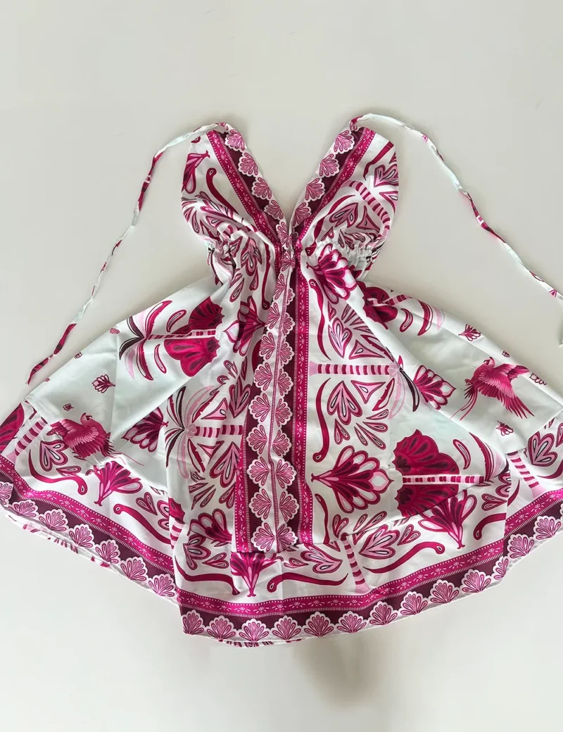 Vestido Indiano Crepe Seda - Imagem 2