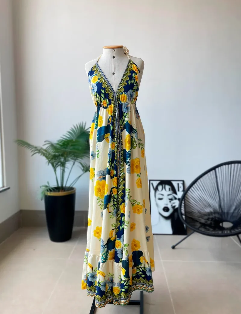 Vestido Indiano Tropical - Imagem 5