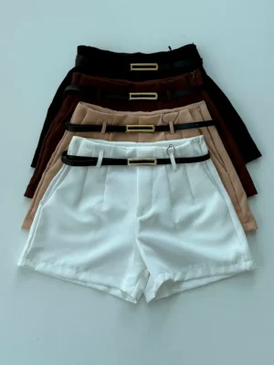 Short Alfaiataria Com Cinto