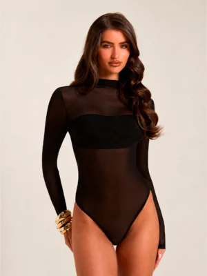 Body Tule Toque de Seda